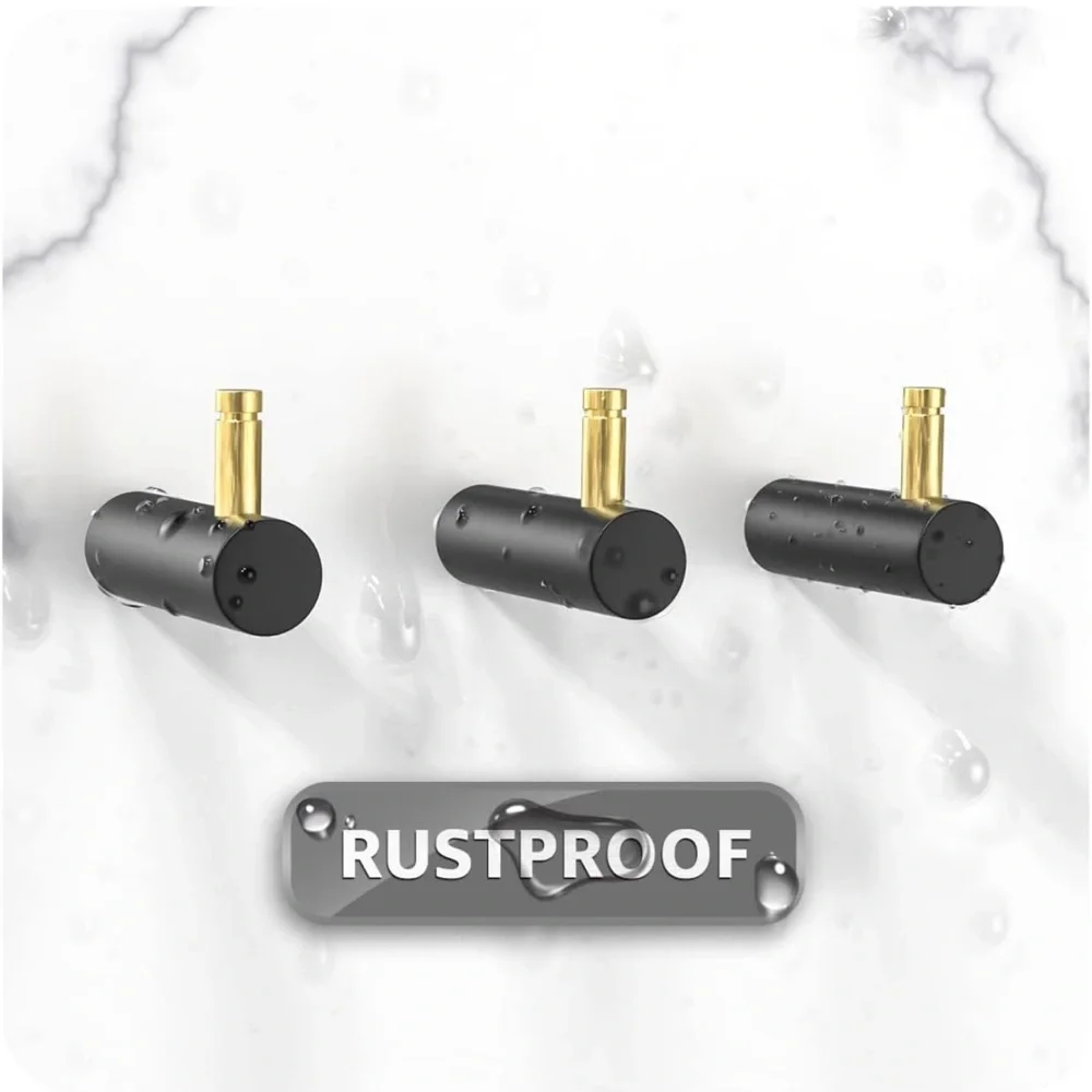 3 pack metal wall hooks